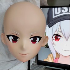 (GLA074)Customize Character'! Female/Girl Resin Full/Half Head With Lock Anime Cosplay Japanese Animego Kigurumi Mask (GLA074)Customize Character'! Female/Girl Resin Full/Half Head With Lock Anime Cosplay Japanese Animego Kigurumi Mask